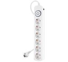 Сетевой фильтр Ippon BK-6-EU-1.8-10-W 1.8м (6 розеток) белый (коробка)