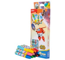 Масляная пастель Deli EC009-12 Super Wings шестигранные 12цв. картон.кор./европод.