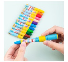 Масляная пастель Deli EC009-24 Super Wings шестигранные 24цв. картон.кор./европод.