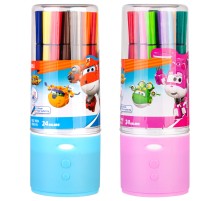 Фломастеры Deli EC150-24 Super Wings 24цв. пластиковая туба