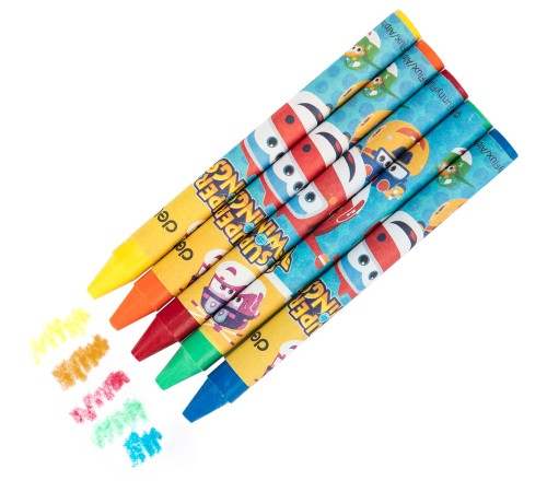 Восковые мелки Deli EC21010 Super Wings 18цв. картон.кор./европод.