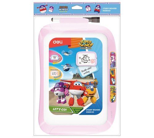 Доска магнитно-маркерная Deli EH50002 Super Wings магнитно-маркерная лак синий 20.5x28.6см пластик рама