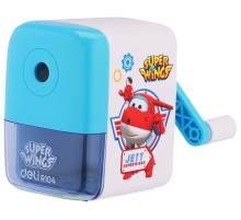 Точилка для карандашей механическая Deli ER10409 Super Wings 1 отверстие пластик ассорти