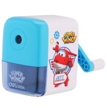 Точилка для карандашей механическая Deli ER10409 Super Wings 1 отверстие пластик ассорти