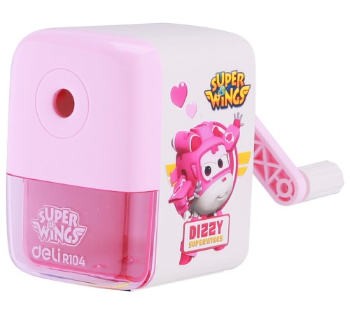 Точилка для карандашей механическая Deli ER10409 Super Wings 1 отверстие пластик ассорти Точилка для карандашей механическая Deli ER10409 Super Wings 1 отверстие пластик ассорти