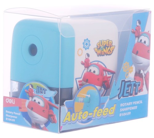 Точилка для карандашей механическая Deli ER10409 Super Wings 1 отверстие пластик ассорти Точилка для карандашей механическая Deli ER10409 Super Wings 1 отверстие пластик ассорти