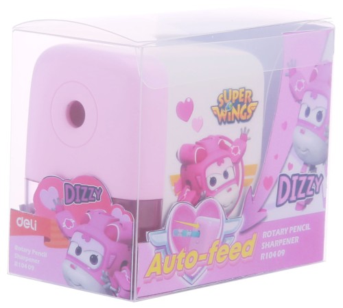 Точилка для карандашей механическая Deli ER10409 Super Wings 1 отверстие пластик ассорти Точилка для карандашей механическая Deli ER10409 Super Wings 1 отверстие пластик ассорти