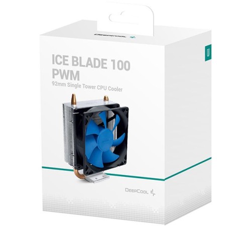 Устройство охлаждения(кулер) Deepcool ICE BLADE 100 PWM Soc-AM4/1151/1200/1700 4-pin 15-29dB Al+Cu 100W 309gr Ret Устройство охлаждения(кулер) Deepcool ICE BLADE 100 PWM Soc-AM4/1151/1200/1700 4-pin 15-29dB Al+Cu 100W 309gr Ret