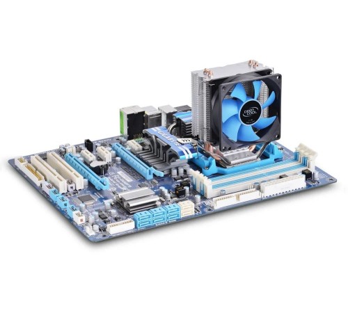 Устройство охлаждения(кулер) Deepcool ICE EDGE MINI FS V2.0 Soc-AM4/1151/1200/1700 3-pin 25dB Al+Cu 100W 276gr Ret Устройство охлаждения(кулер) Deepcool ICE EDGE MINI FS V2.0 Soc-AM4/1151/1200/1700 3-pin 25dB Al+Cu 100W 276gr Ret