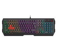 Клавиатура A4Tech Bloody B140N черный USB Multimedia for gamer LED (подставка для запястий) (B140N)