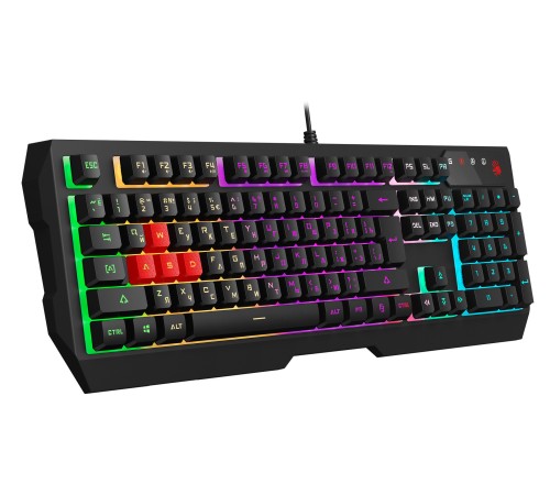 Клавиатура A4Tech Bloody B140N черный USB Multimedia for gamer LED (подставка для запястий) (B140N) Клавиатура A4Tech Bloody B140N черный USB Multimedia for gamer LED (подставка для запястий) (B140N)