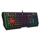 Клавиатура A4Tech Bloody B140N черный USB Multimedia for gamer LED (подставка для запястий) (B140N)