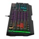 Клавиатура A4Tech Bloody B140N черный USB Multimedia for gamer LED (подставка для запястий) (B140N)