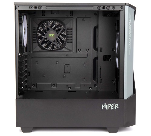 Корпус Hiper CC BG черный без БП ATX 2x120mm 1x140mm 2xUSB3.0 audio bott PSU Корпус Hiper CC BG черный без БП ATX 2x120mm 1x140mm 2xUSB3.0 audio bott PSU