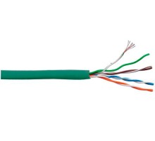 Кабель информационный Lanmaster LAN-5EUTP-PT-LSZH-GN кат.5е U/UTP не экранированный 4X2X24AWG LSZH внутренний 305м зеленый