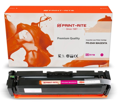Картридж лазерный Print-Rite TFCA07MPU1J PR-054H MAGENTA 054H Magenta пурпурный (2300стр.) для Canon LBP 621Cw/623Cdw/641Cw/643Cdw