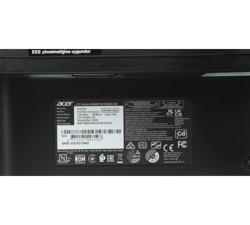 LCD Acer 27" XV272UVbmiiprzx {IPS 2560x1440 165Hz 4ms 16:9 1000:1 350cd 178/178 HDMI DisplayPort M/M HAS Pivot FreeSync USB} [UM.HX2EE.V23]
