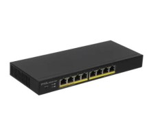 Smart L2 коммутатор PoE+ Zyxel GS1900-8HP, 8xGE PoE+, настольный, бесшумный, бюджет PoE 70 Вт (GS1900-8HP-EU0103F)