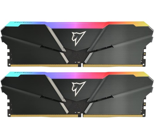 Память DDR4 2x16Gb 3200MHz Netac NTSRD4P32DP-32E Shadow RGB RTL PC4-25600 CL16 DIMM 288-pin 1.35В single rank