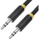 Greenconnect Кабель аудио 1.5m jack 3,5mm/jack 3,5mm, нейлон, черный, желтая окантовка, ультрагибкий, 28 AWG, M/M, Premium GCR-AVC8114-1.5m, экран, стерео Greenconnect 1.5m jack 3.5mm/jack 3.5mm нейлон (GCR-AVC8114-1.5m)
