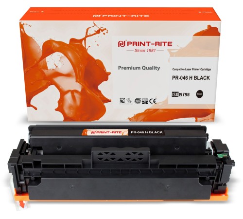 Картридж лазерный Print-Rite TFC451BPU1J PR-046 H BLACK 046 H Black черный (6300стр.) для Canon LBP 653Cdw/654Cx/MF732Cdw/734Cdw/735Cx