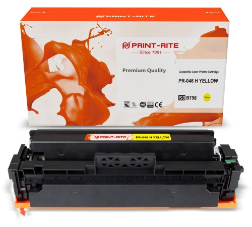 Картридж лазерный Print-Rite TFC454YPU1J PR-046 H YELLOW 046 H Yellow желтый (5000стр.) для Canon LBP 653Cdw/654Cx/MF732Cdw/734Cdw/735Cx