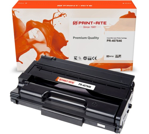 Картридж лазерный Print-Rite TFR801BPU1J PR-407646 407646 черный (6400стр.) для Ricoh SP3500NSF/3510DN SF