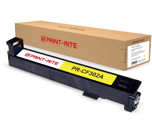 Картридж лазерный Print-Rite TRHGM8YPRJ PR-CF302A CF302A желтый (30000стр.) для HP CLJ Ent M880