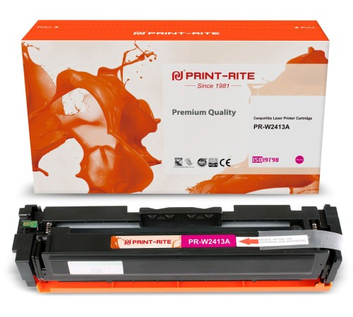 Картридж лазерный Print-Rite TFHBB7MPU1J PR-W2413A W2413A пурпурный (850стр.) для HP Color LJ Pro M155/MFP M182nw/M183fw Картридж лазерный Print-Rite TFHBB7MPU1J PR-W2413A W2413A пурпурный (850стр.) для HP Color LJ Pro M155/MFP M182nw/M183fw