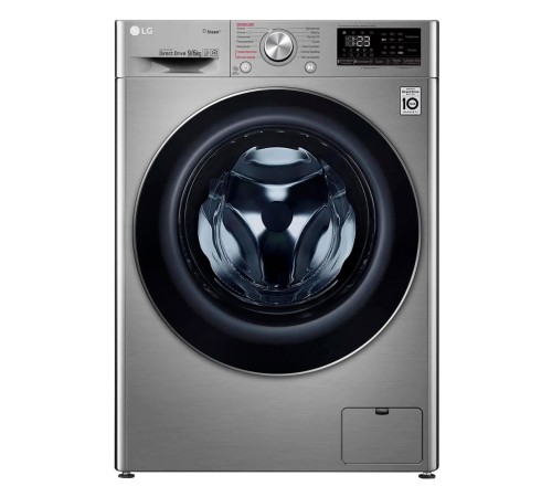 Стиральная машина LG F4V5VG2S класс: A загр.фронтальная макс.:9кг темно-серебристый