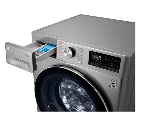 Стиральная машина LG F4V5VG2S класс: A загр.фронтальная макс.:9кг темно-серебристый
