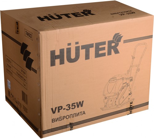 Виброплита Huter VP-35W 4870Вт 6.5л.с. бензиновый желтый (74/6/2)