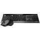 Клавиатура + мышь Rapoo 9900M BLACK клав:черный мышь:черный USB беспроводная Bluetooth/Радио slim (19354)