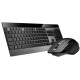 Клавиатура + мышь Rapoo 9900M BLACK клав:черный мышь:черный USB беспроводная Bluetooth/Радио slim (19354)