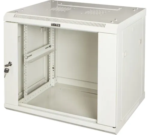 Шкаф коммутационный Lanmaster PRO (TWT-CBWPG-15U-6X4-GY) настенный 15U 600x450мм пер.дв.стекл 60кг серый IP20