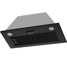 Вытяжка встраиваемая Weissgauff Leaf 600 PB Full Black Enamel черный управление: кнопочное (1 мотор)