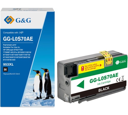 Картридж струйный G&G GG-L0S70AE черный (58мл) для HP OJ Pro 7740/8210/8218/8710/8715