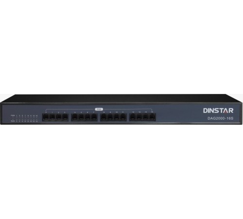 Шлюз IP Dinstar DAG2000-16S черный