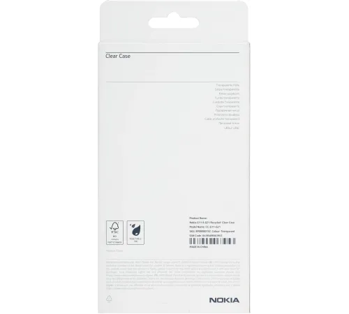 Чехол (клип-кейс) Nokia для Nokia G11/G21 Clear Case прозрачный (8P00000192)