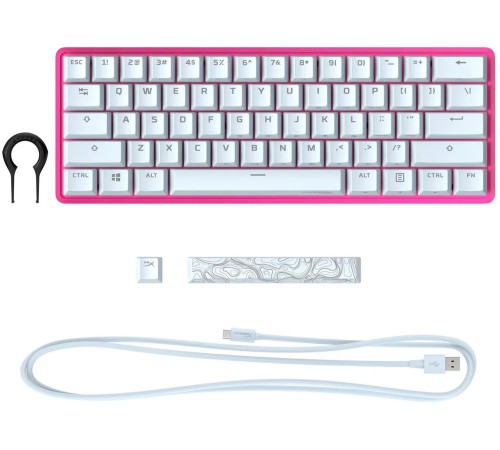 Клавиатура HyperX Alloy Origins 60 механическая красный/черный USB for gamer LED (4P5N4AA#ABA)
