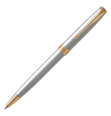 Ручка шариков. Parker Sonnet Core K527 (CW1931507) Stainless Steel GT M черн. черн. подар.кор.