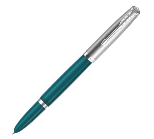 Ручка перьев. Parker 51 Core (CW2123506) Teal Blue CT F сталь нержавеющая подар.кор.