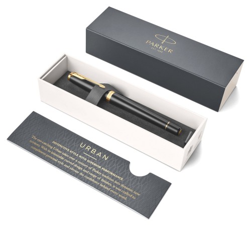 Ручка перьев. Parker Urban Core F309 (CW1931593) Muted Black GT F сталь нержавеющая подар.кор. Ручка перьев. Parker Urban Core F309 (CW1931593) Muted Black GT F сталь нержавеющая подар.кор.