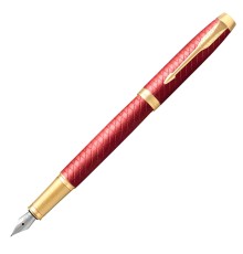 Ручка перьев. Parker IM Premium F318 (CW2143650) Red GT F сталь нержавеющая подар.кор.