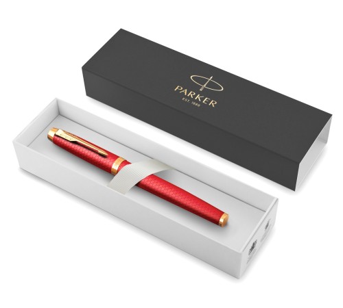 Ручка перьев. Parker IM Premium F318 (CW2143650) Red GT F сталь нержавеющая подар.кор. Ручка перьев. Parker IM Premium F318 (CW2143650) Red GT F сталь нержавеющая подар.кор.