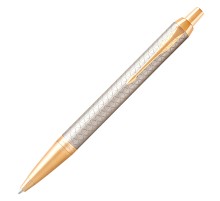 Ручка шариков. Parker IM Premium K323 (CW1931687) Grey GT M син. черн. подар.кор.