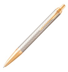 Ручка шариков. Parker IM Premium K323 (CW1931687) Grey GT M син. черн. подар.кор.