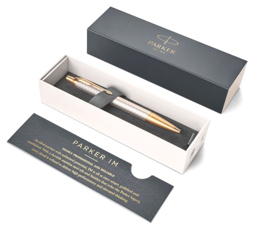 Ручка шариков. Parker IM Premium K323 (CW1931687) Grey GT M син. черн. подар.кор. Ручка шариков. Parker IM Premium K323 (CW1931687) Grey GT M син. черн. подар.кор.