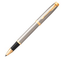 Ручка роллер Parker IM Core T321 (CW1931663) Brushed Metal GT F черн. черн. подар.кор.