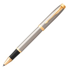 Ручка роллер Parker IM Core T321 (CW1931663) Brushed Metal GT F черн. черн. подар.кор.